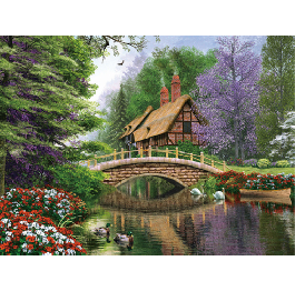 Алмазная мозаика 'Дом охотника', 30*40см, без рамк