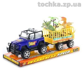 Машинка - трейлер с динозаврами 2 шт, 906-131