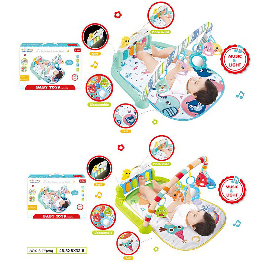 Коврик с игровым центром, бат., муз., свет, 2 цвет