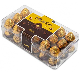'MILANGO GOLD' шок.конфеты с фундук.и лесным орех