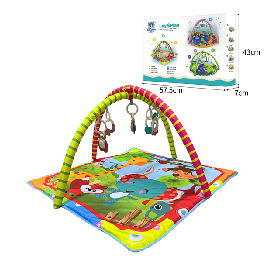 Игровой коврик для малышей, с дугами и подвесами,