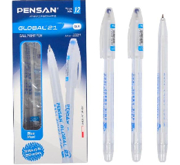 Ручка масля.синяя Global 21  (12 шт)ШТ