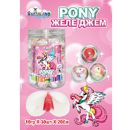 Желе у банці 'Pony' 10гр (30 шт*20) ШТ Ф2
