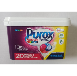 Капсули д/прання 'PUROX COLOR'box  18г (20шт) 6/ящ