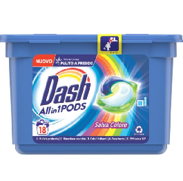 Капсулы д/прання Dash Color (18iшт)УП Италия