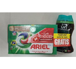 Капсулы д/стирки 3х комп'ARIEL'(19шт)+ Lenor 140гр