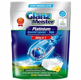 'GLANZ MEISTER'Таблетки д/посудом. Platinum(25шт)
