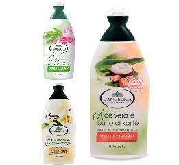 'L ANGELICA'Гель д/душу Aloe Vera 450мл Италия