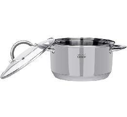 Кастрюля  BRAVO CHEF 4,35 л (22см)  з кришкою