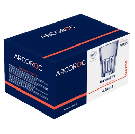 Набір чарок 'ARCOROC GRANITY'12шт*45мл  4/ящ