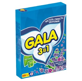 Стиральный порошок Gala Свежесть горной лаванды 400 г. Автомат