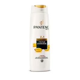 Шампунь для волос и бальзам-ополаскиватель Pantene Густые и крепкие 400 мл.