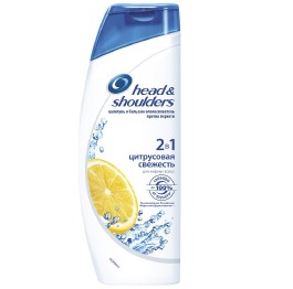 Шампунь и бальзам-ополаскиватель 2 в 1 против перхоти Head & Shoulders Цитрусовая свежесть 400 мл.