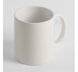 Чашка керамическая белая