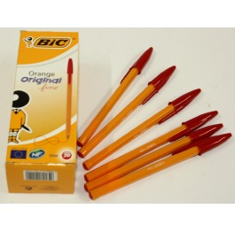 Ручка шариковая BIC 'Orange', красный, 20 шт., 0.36 мм., 119911-12