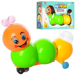 Гусеница игрушечная на колесах 'Happy Worm', 15,5 см 907-3