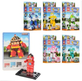 Конструктор 'Robocar Poli', 6 видов 1737-1
