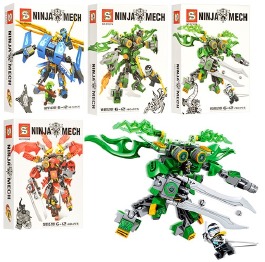 Конструктор 'Ninja Mech' 2в1, 826-827