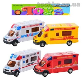 Машинка игрушечная спецтехника, 4 вида, 18 см. 589-28