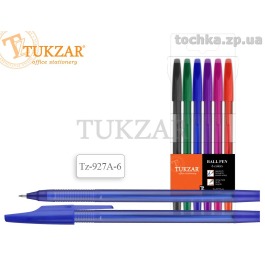 Набор шариковых ручек Tukzar, 6 цветов, 6 шт.,0,7 мм.,  927-6