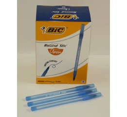 Ручка шариковая BIC Round Stic 1,0 мм, черный, 60 шт., 921403-10