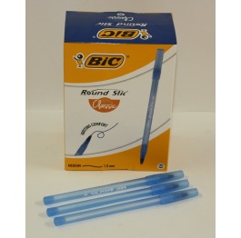 Ручка шариковая BIC Round Stic 1,0 мм, черный, 60 шт., 921403-10