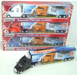 Модель трейлер KINSMART KENWORTH T700 WITH CONTAINER 1302-2