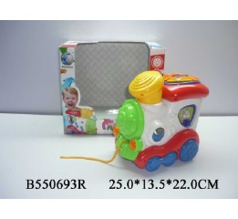 Игрушка- каталка, паровоз на веревке 2271-55 Игрушка- каталка, паровоз на веревке 2271-55
