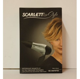 Фен дорожн. Scarlett SC-HD70Т03 1000Вт скл.ручка