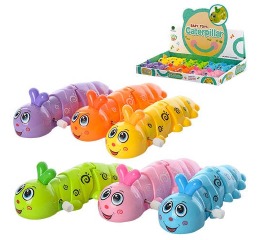 Заводная игрушка гусеница,13см,6цветов 687-7 Заводная игрушка гусеница,13см,6цветов 687-7