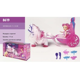 Карета с лошадкой, куколкой 8619-1